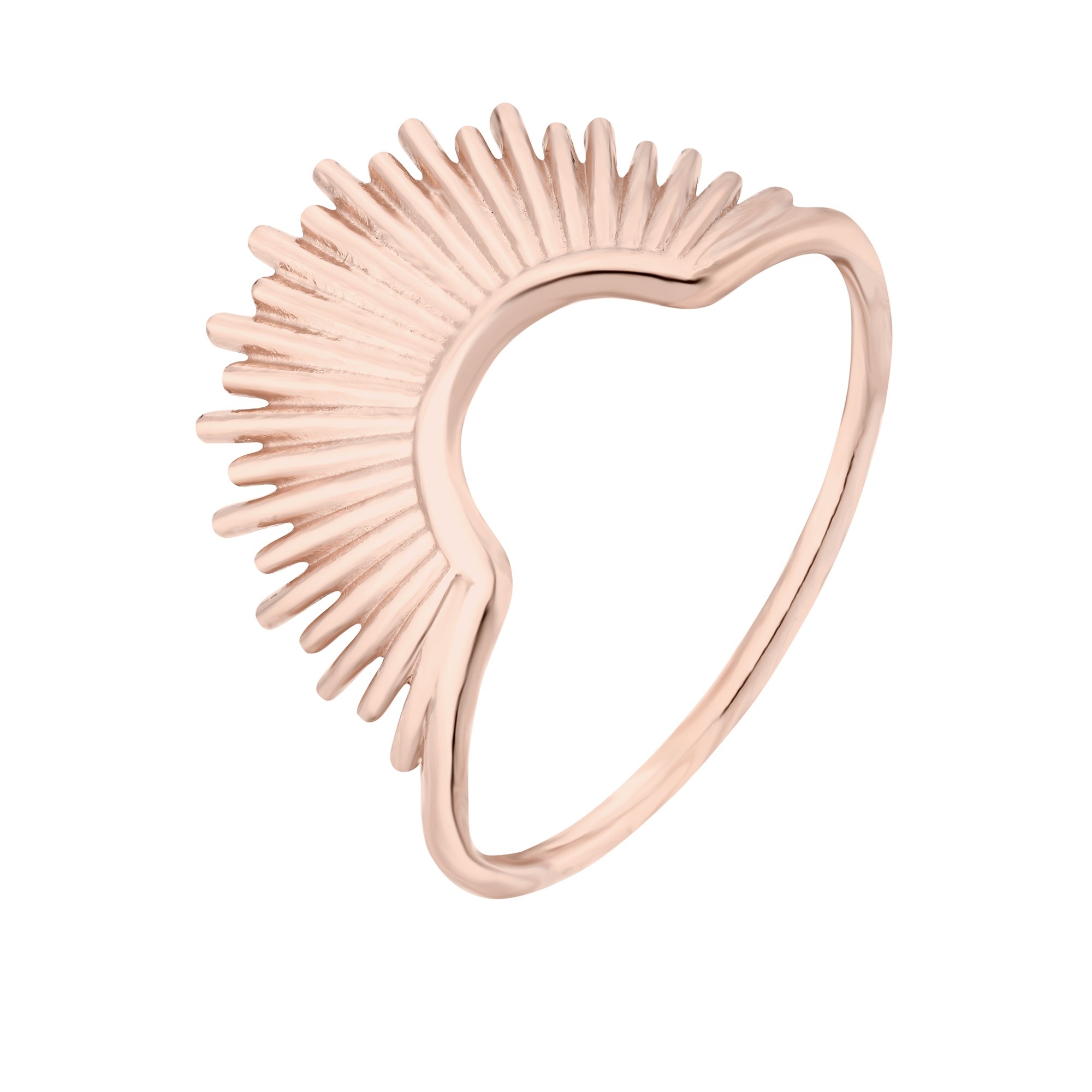 Pierścionek ze słońcem z różowego złota : pierścionki - 13