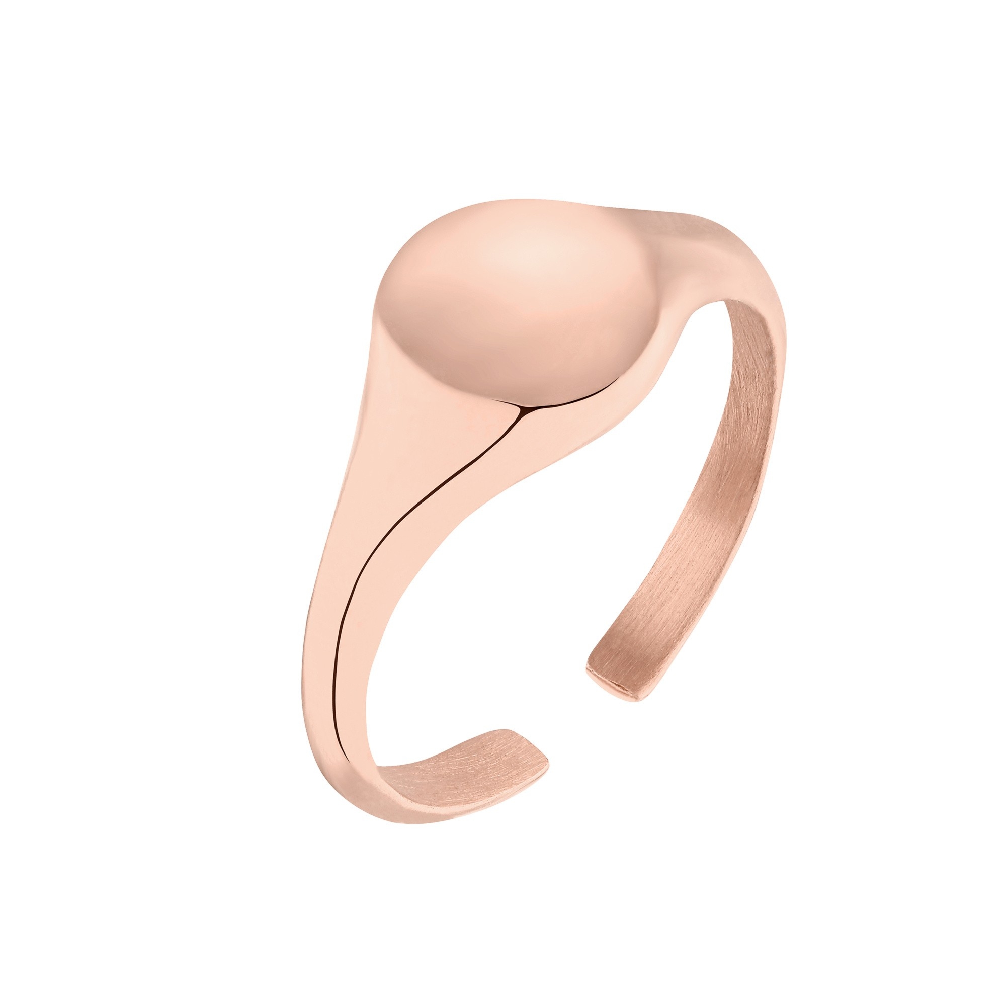 Mały sygnet z różowego złota