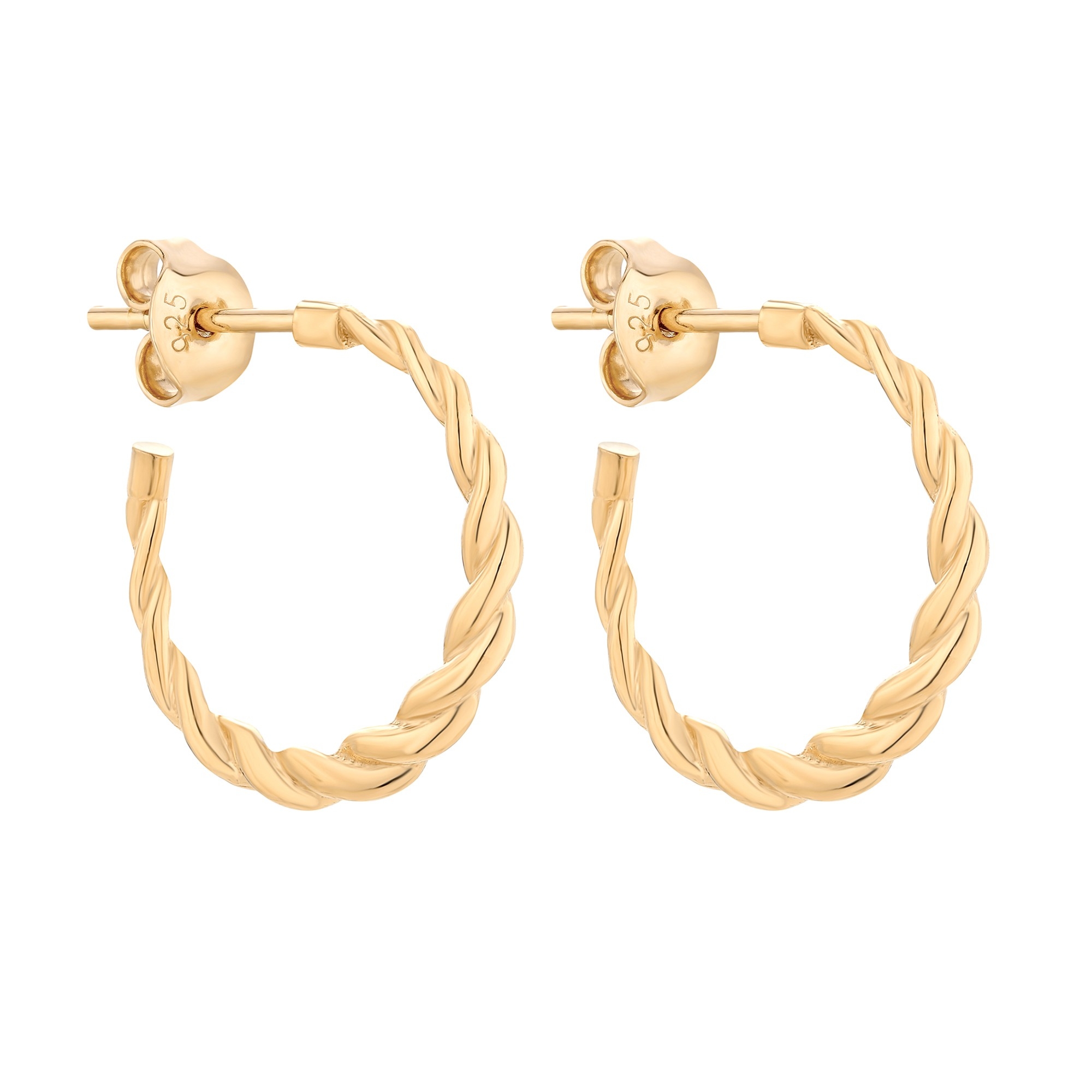 Złote plecione półkola