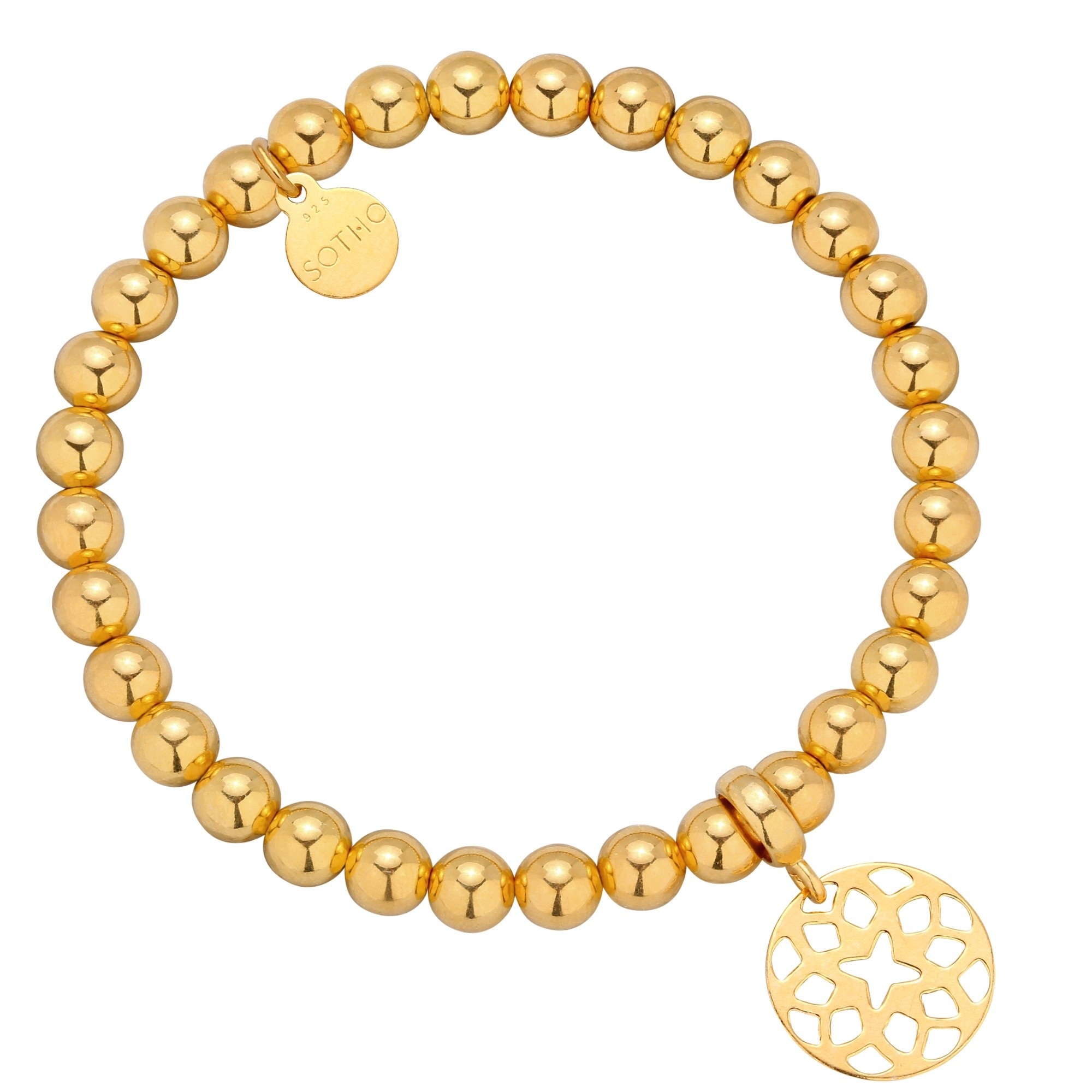 Złota bransoletka z orientalną rozetką