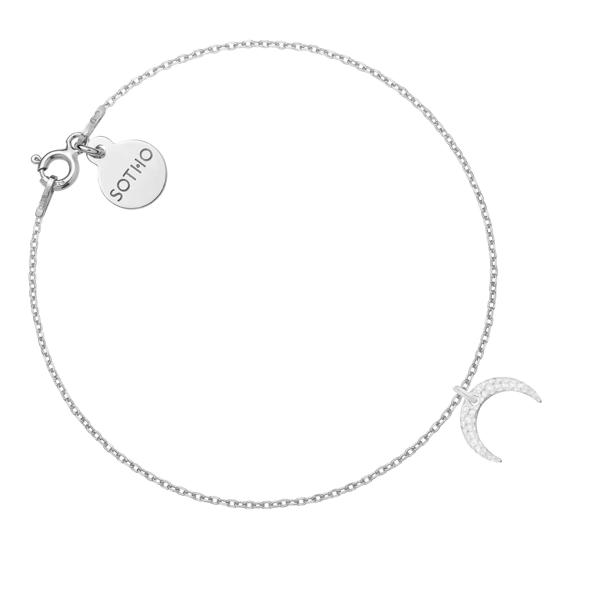 Srebrna bransoletka z księżycem