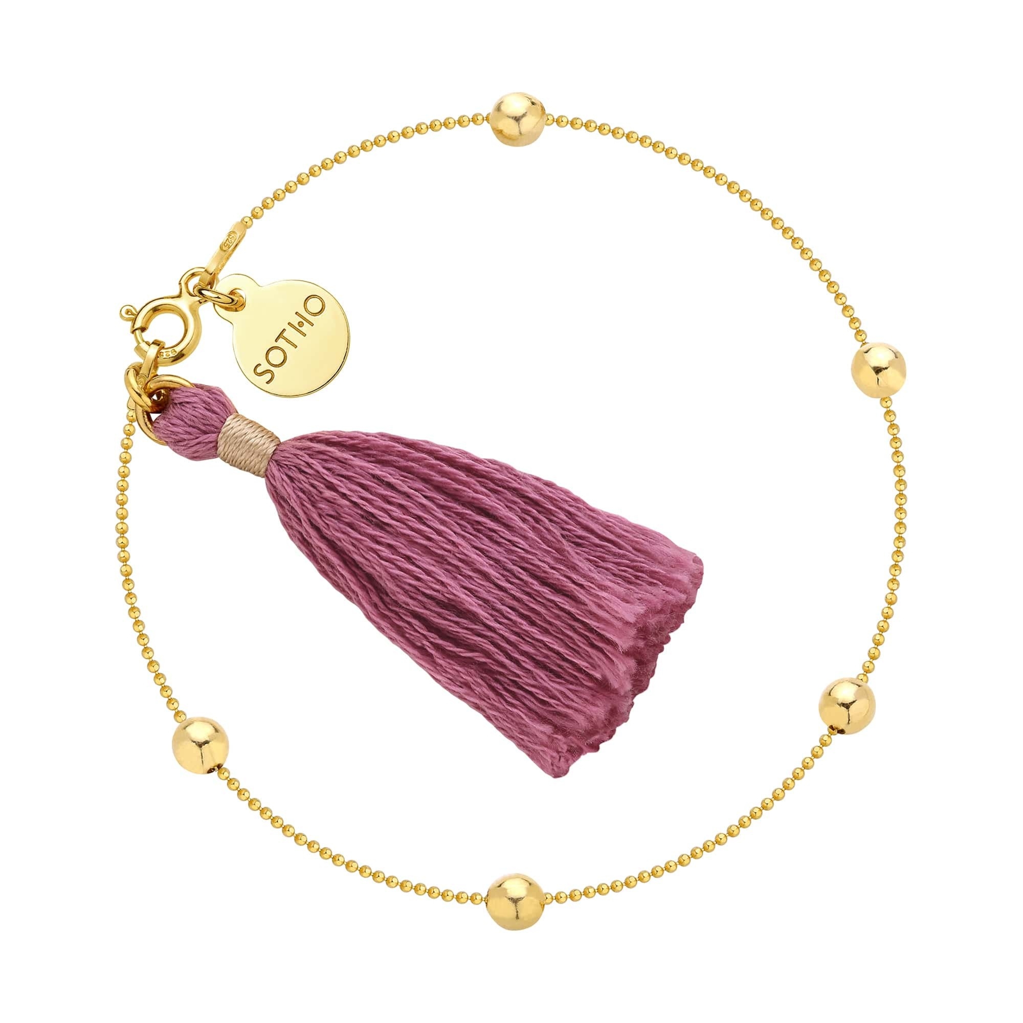 Złota bransoletka z chwostem