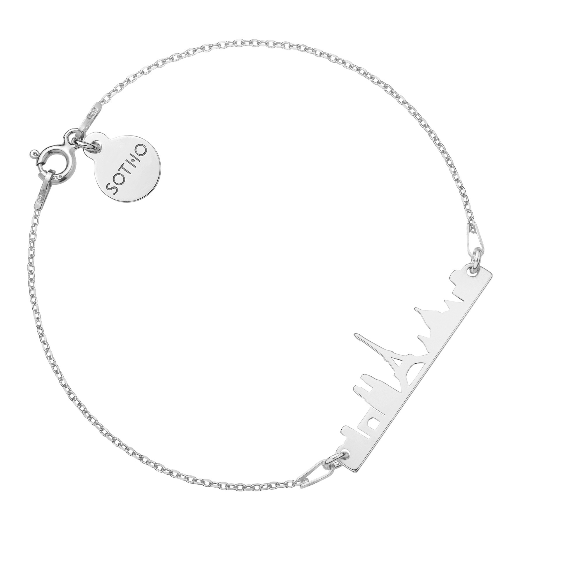 Srebrna bransoletka Paryż