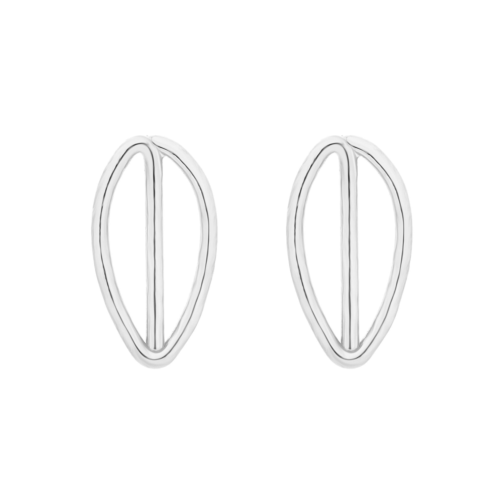 Srebrne kolczyki listeczki