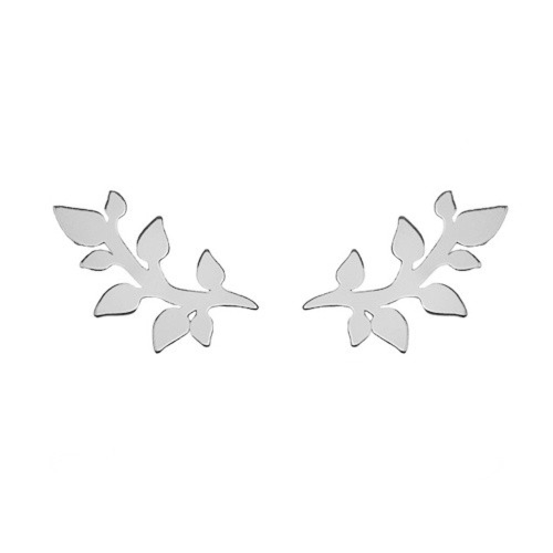 Srebrne kolczyki gałązki