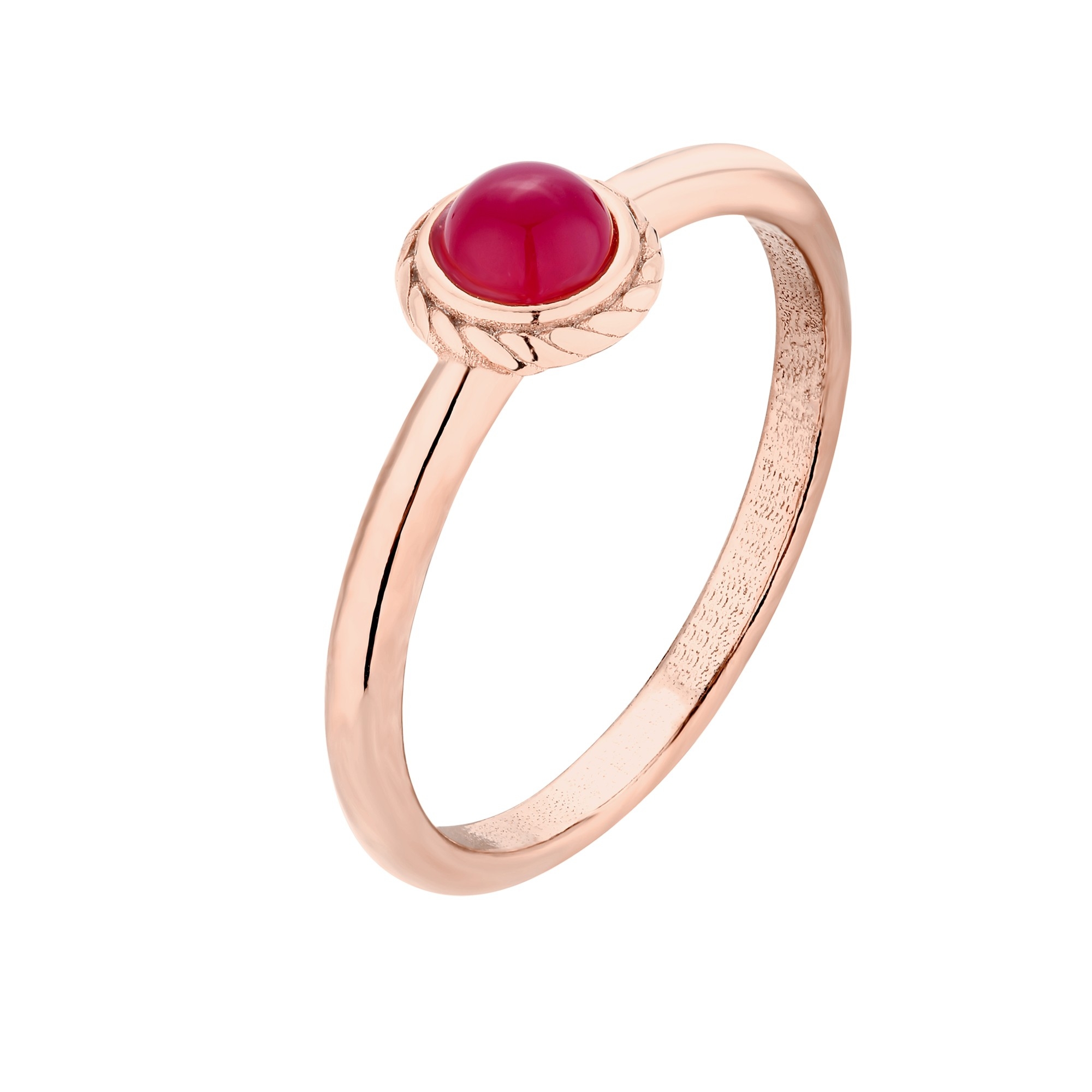 Pierścionek z różowego złota z agatem : pierścionki - 17