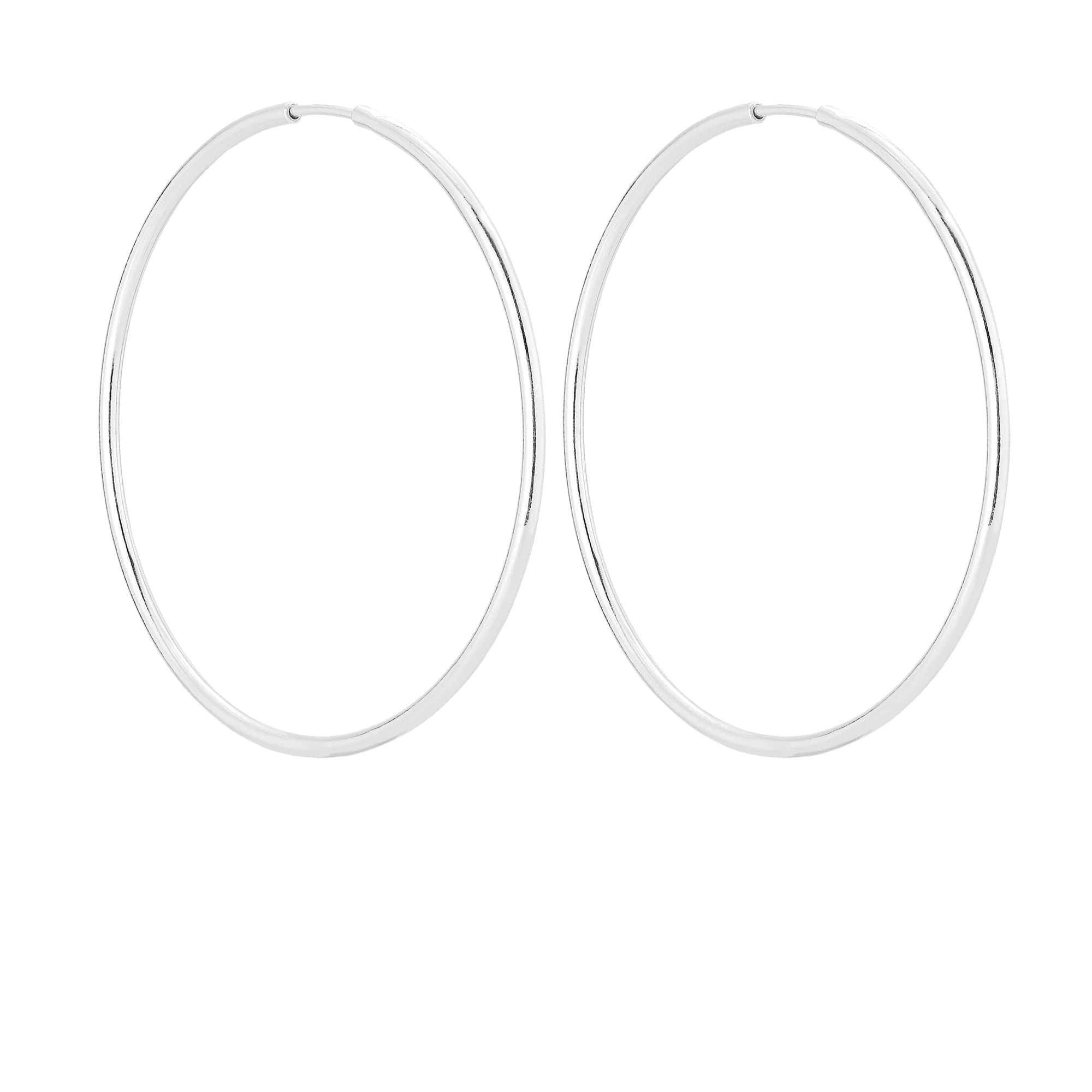 Srebrne kolczyki duże koła