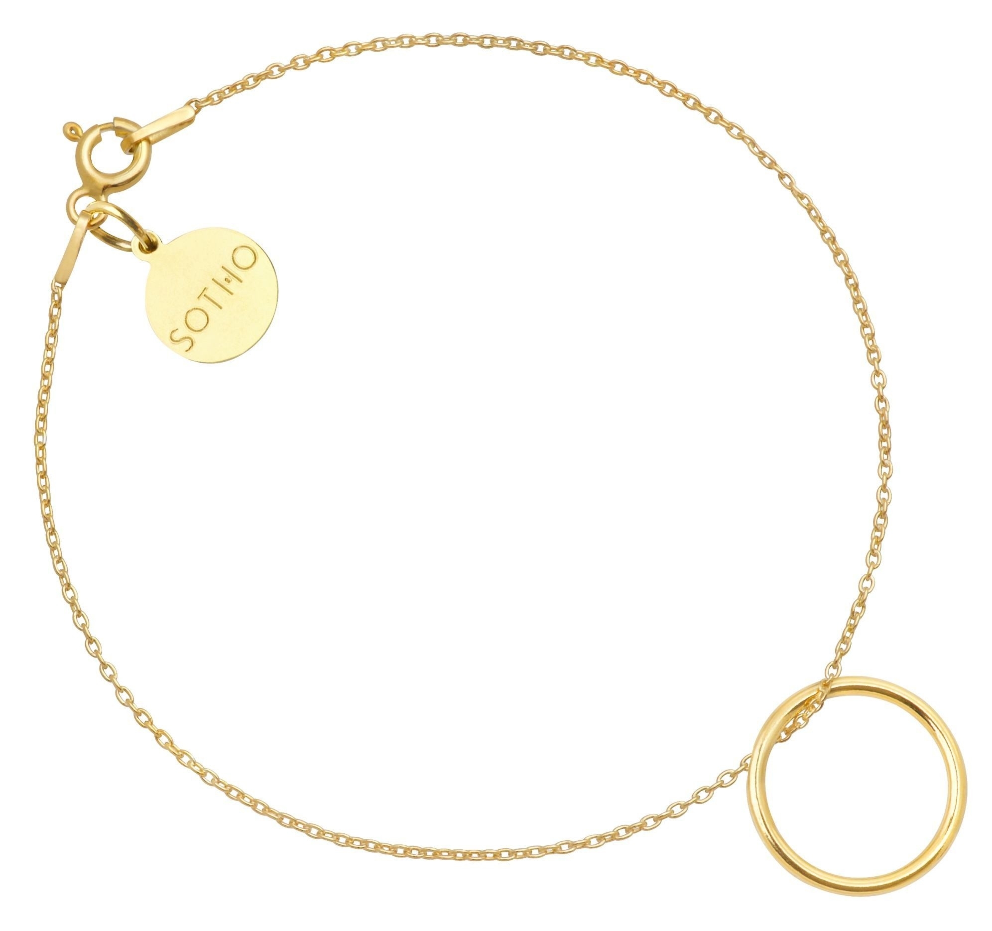 Złota bransoletka z dużą Karmą