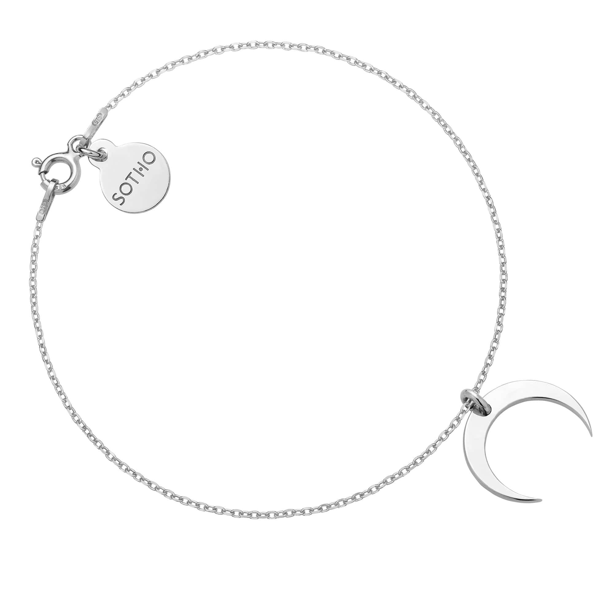 Srebrna bransoletka z księżycem