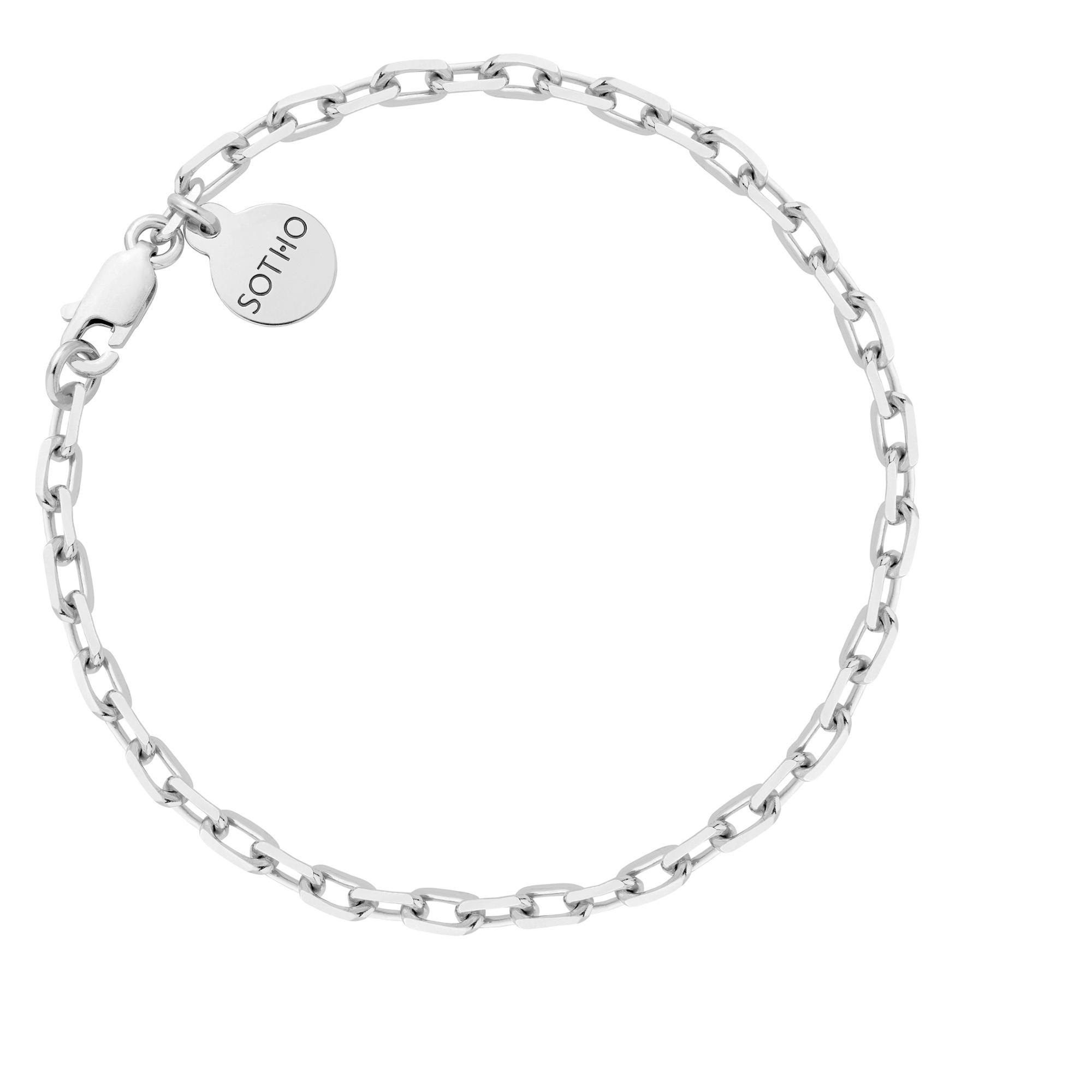 Srebrna masywna bransoletka