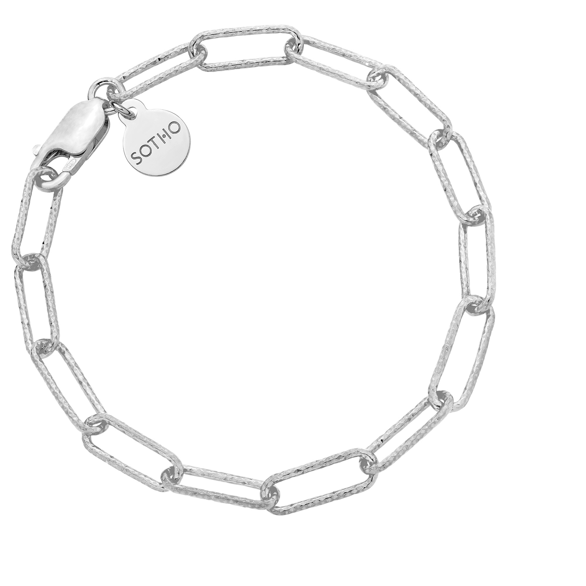 Srebrna masywna bransoletka : Długość - 17cm