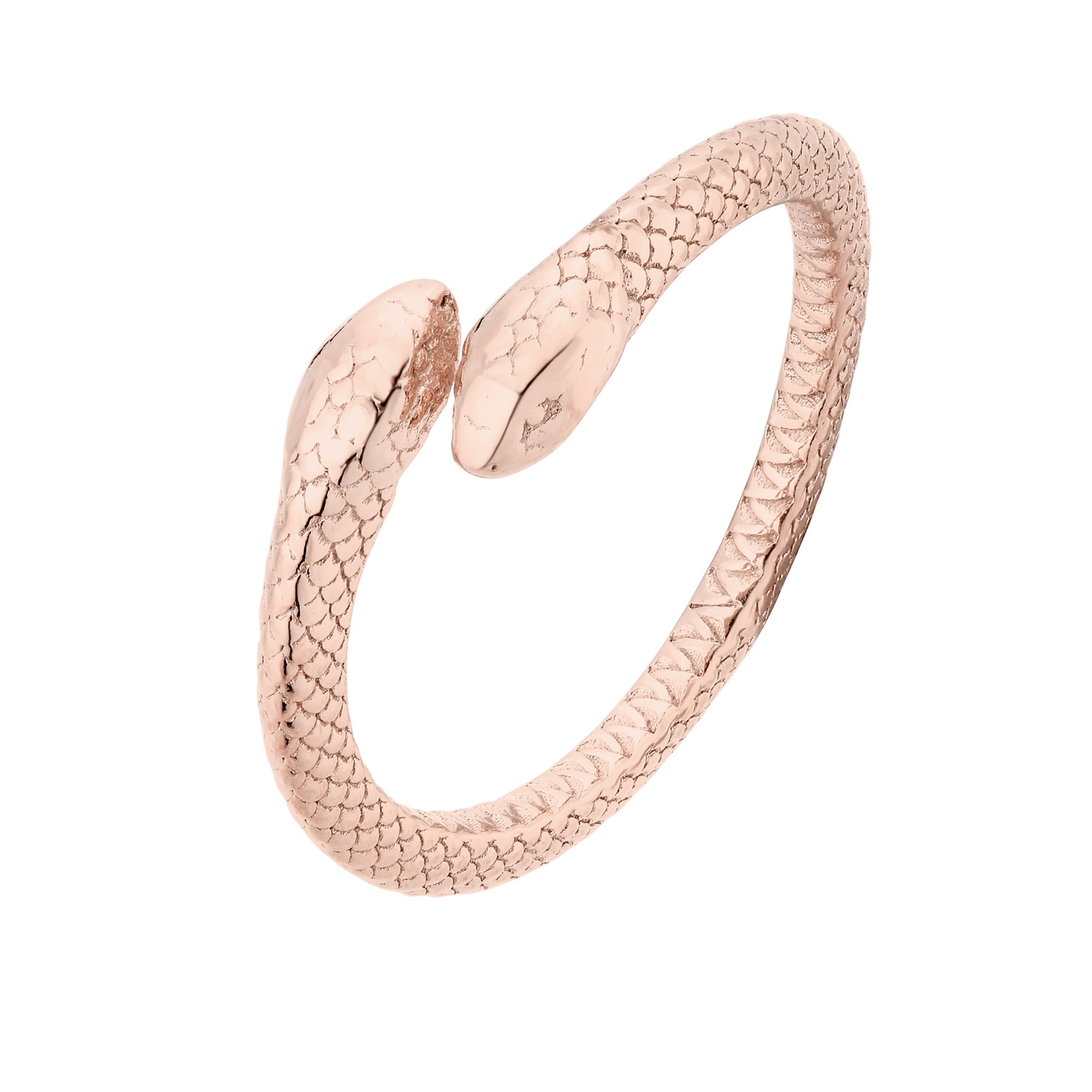 Pierścionek z wężem z różowego złota : pierścionki - 10