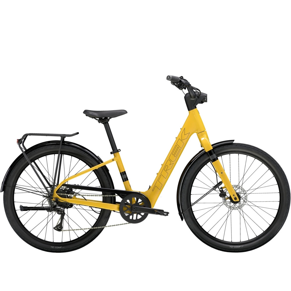 Фото - Велосипед Trek Verve Plus 1 Lowstep LT  Satin Baja Yellow M  2025