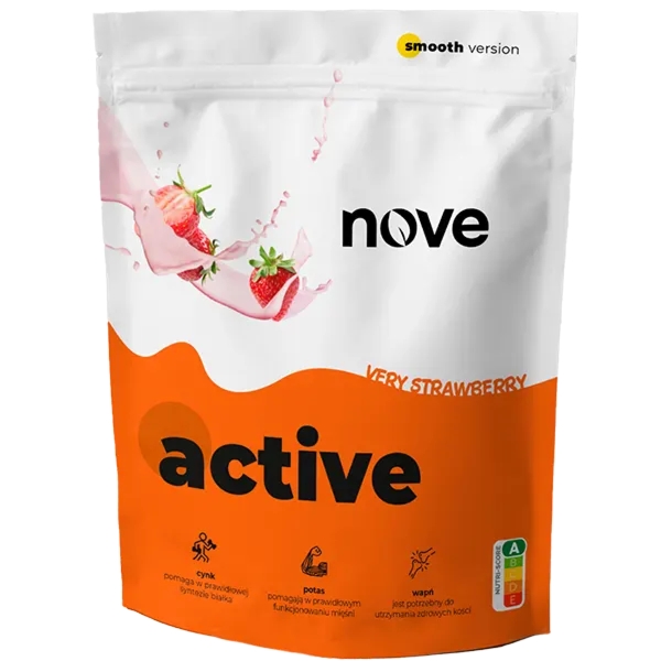 NOVE Active posiłki w proszku 1500 g Truskawka