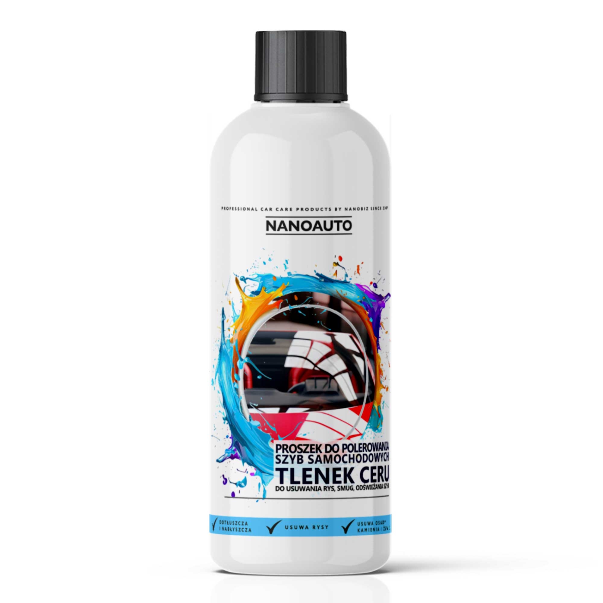 NANOAUTO Tlenek ceru do usuwania rys na szkle - 500gr