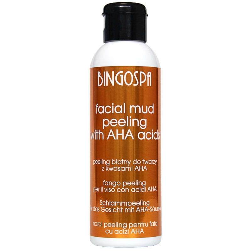 Bingospa Peeling błotny do twarzy z kwasami AHA BINGOSPA