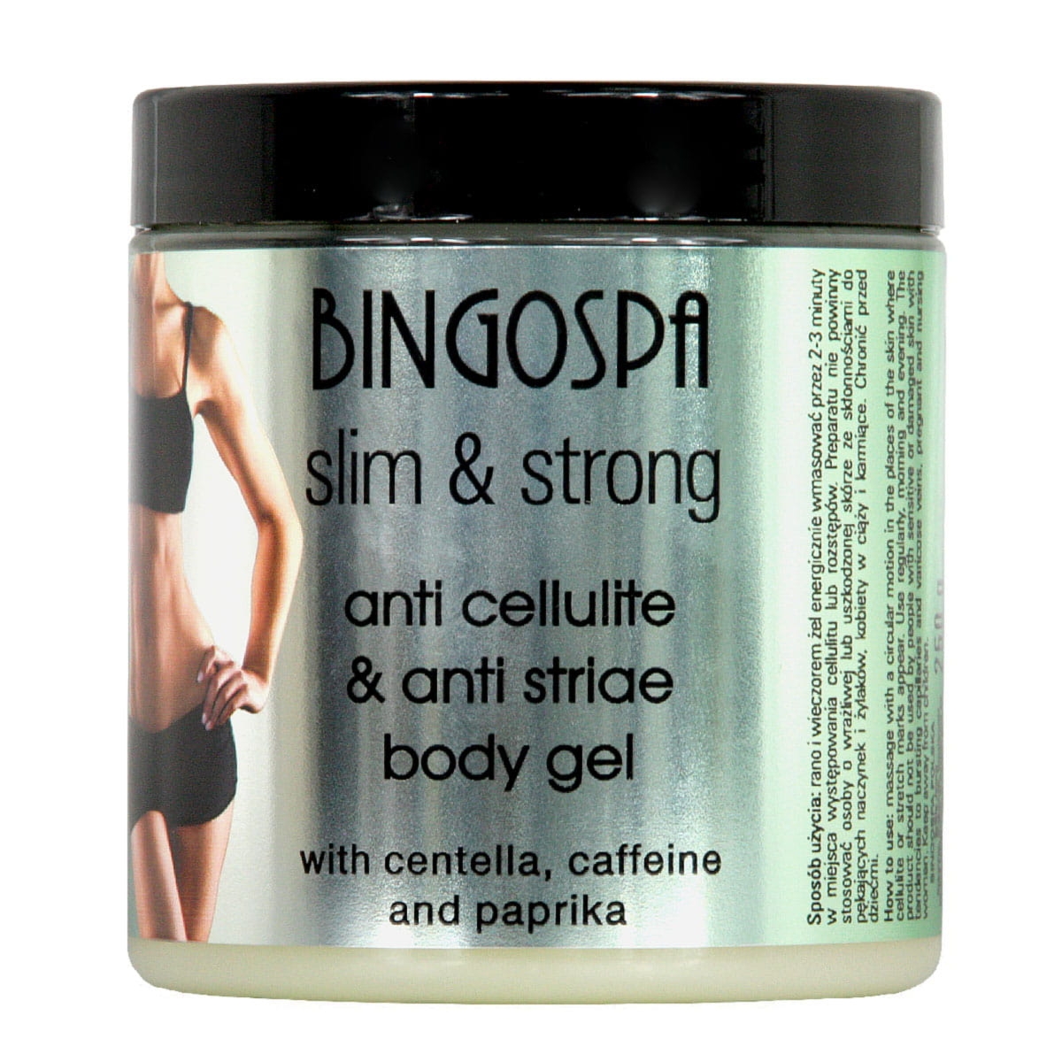 Bingospa WYSZCZUPLANIE Żel do ciała z centellą, kofeiną i papryką BINGOSPA slim & strong