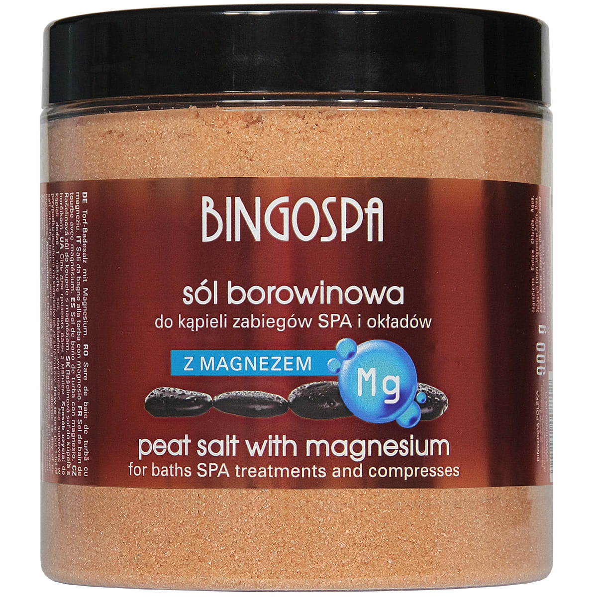 Bingospa Sól borowinowa do kąpieli zabiegów SPA i okładów z magnezem