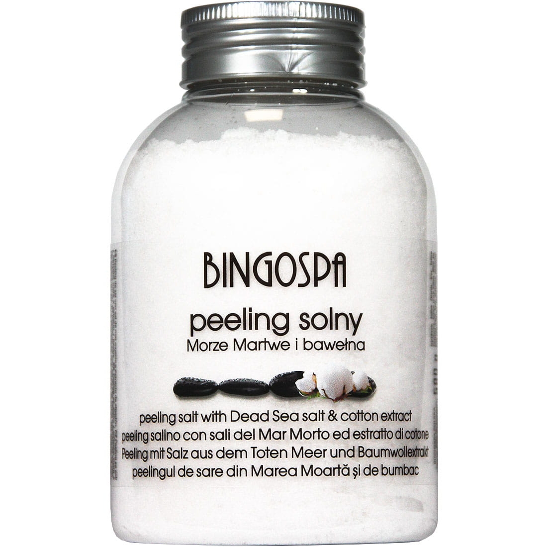 Bingospa Peeling solny z solą z Morza Martwego i ekstraktem z bawełny BINGOSPA