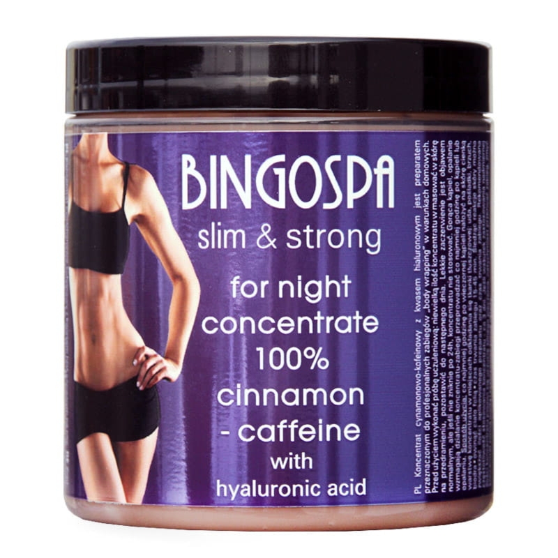 Bingospa CELLULIT STOP Mocny koncentrat na noc cynamonowo-kofeinowy z kwasem hialuronowym BINGOSPA