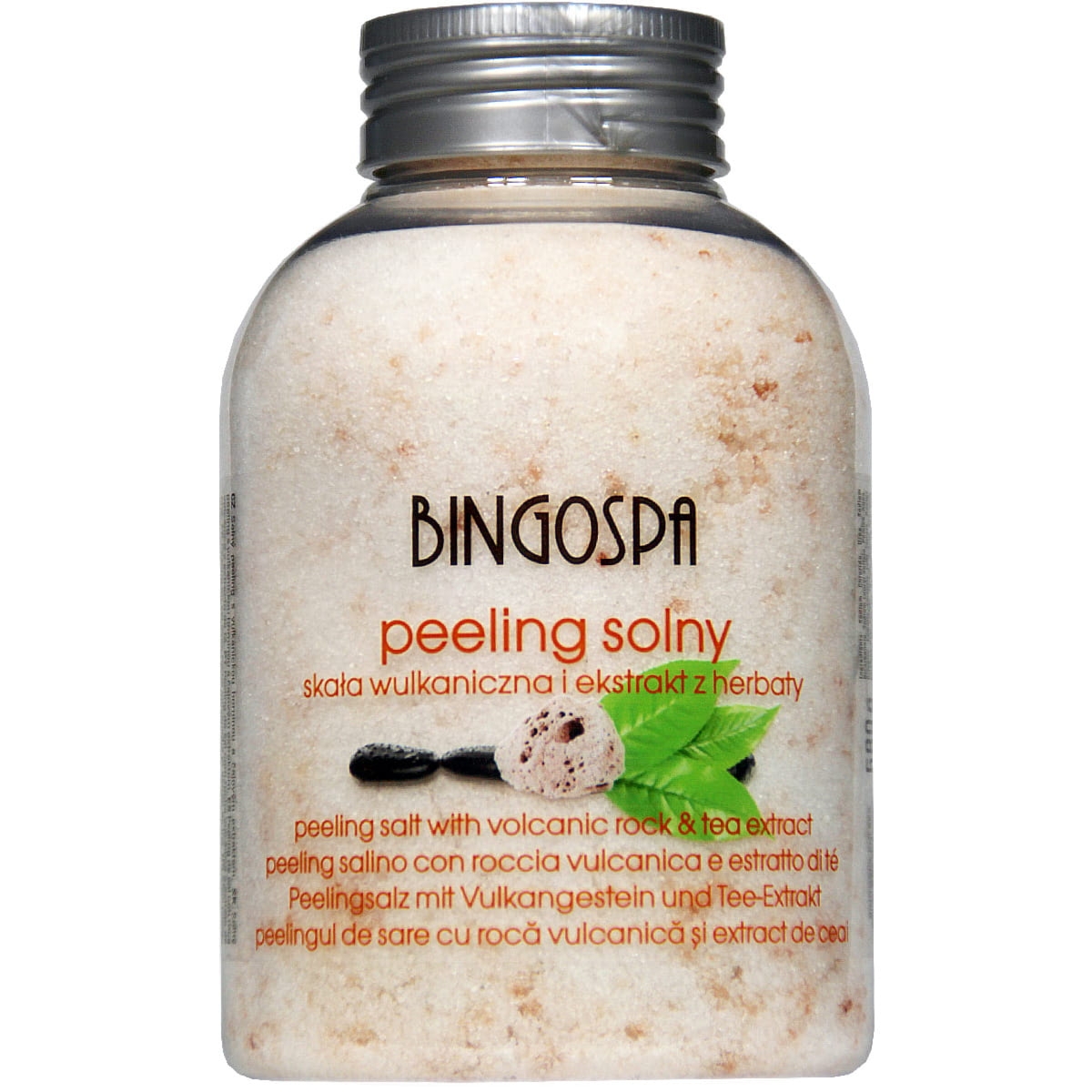 Bingospa Peeling solny ze skałą wulkaniczną i herbatą BINGOSPA