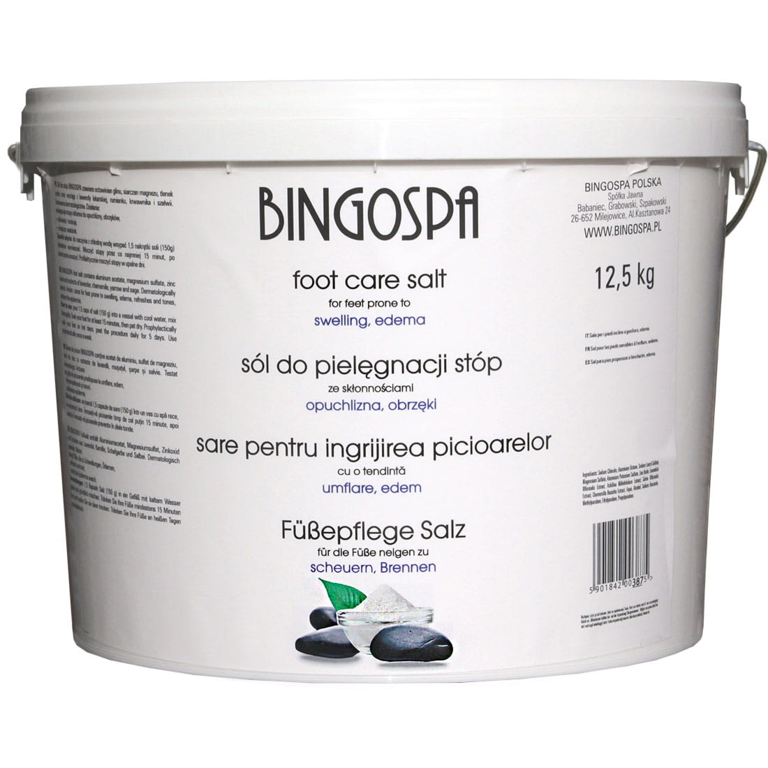 Bingospa Sól do stóp ze skłonnościami do opuchlizny 12,5 kg