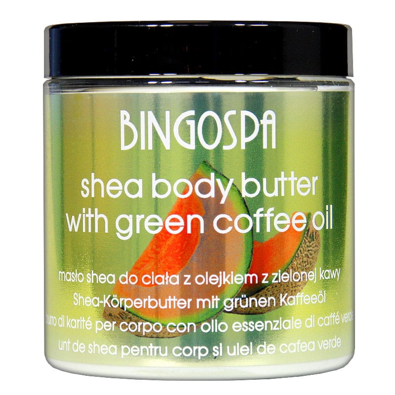 Bingospa Masło shea do ciała z olejkiem z zielonej kawy BINGOSPA