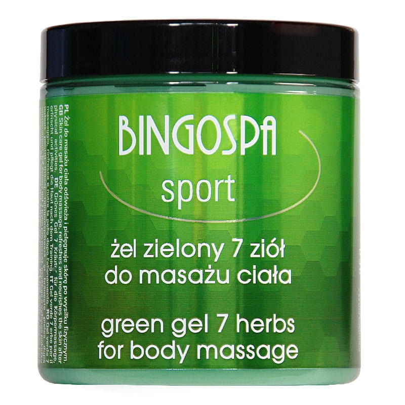 Bingospa BÓL NÓG - CIĘŻKIE ZMĘCZONE NOGI -BÓL MIĘŚNI I STAWÓW Żel zielony 7 ziół BINGOSPA sport