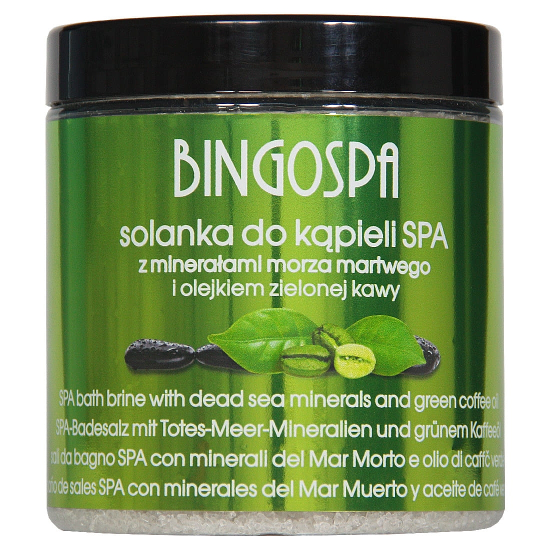 Bingospa Solanka do kąpieli SPA z minerałami Morza Martwego i olejkiem z zielonej kawy