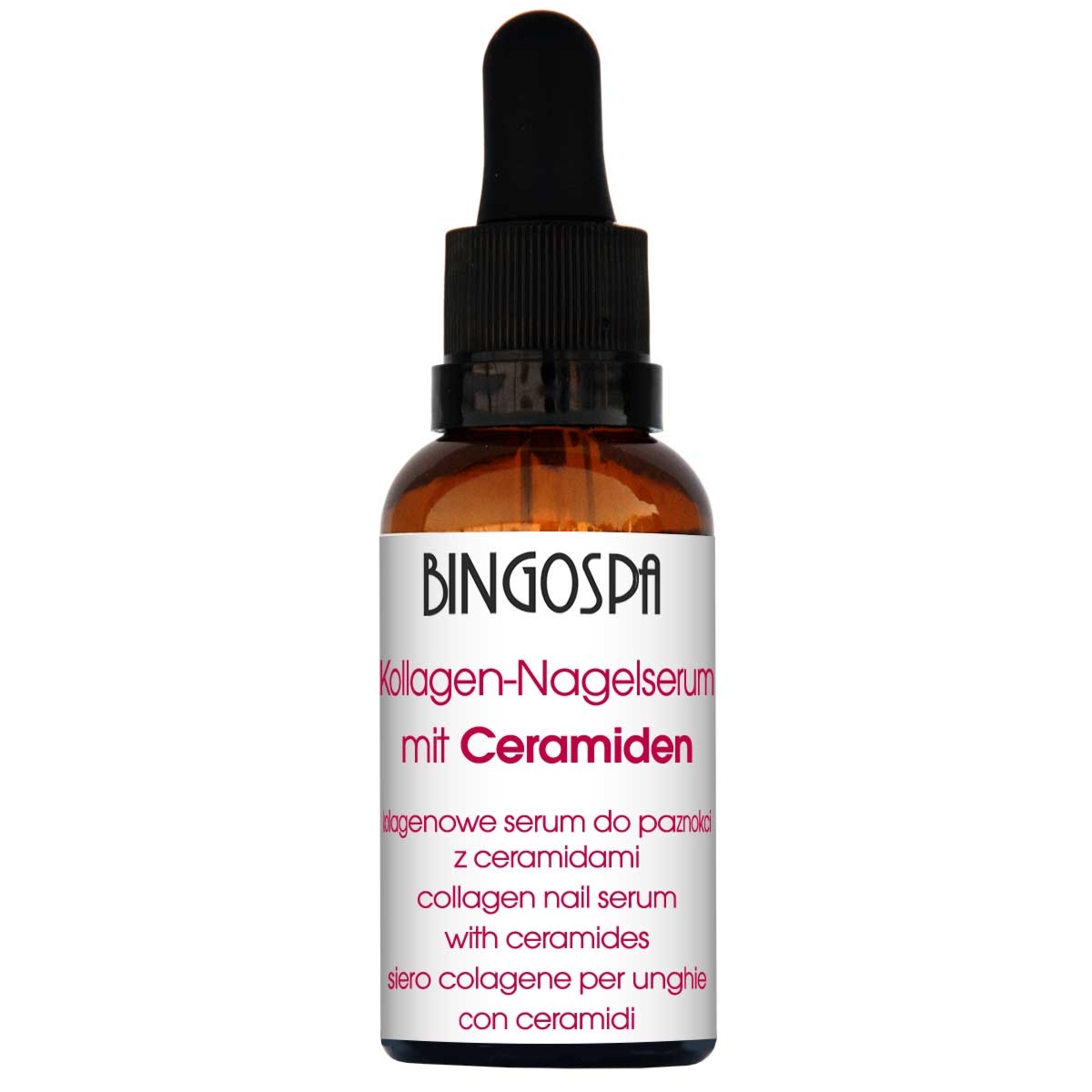 Bingospa Serum kolagenowe do paznokci z ceramidami nawilżenie i wzmacnianie struktury BINGOSPA