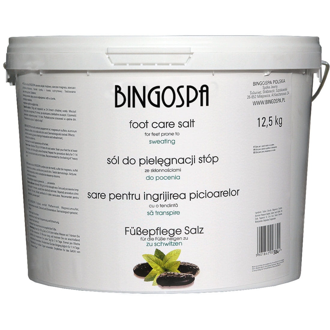 Bingospa Sól do stóp ze skłonnościami do pocenia 12,5 kg BINGOSPA