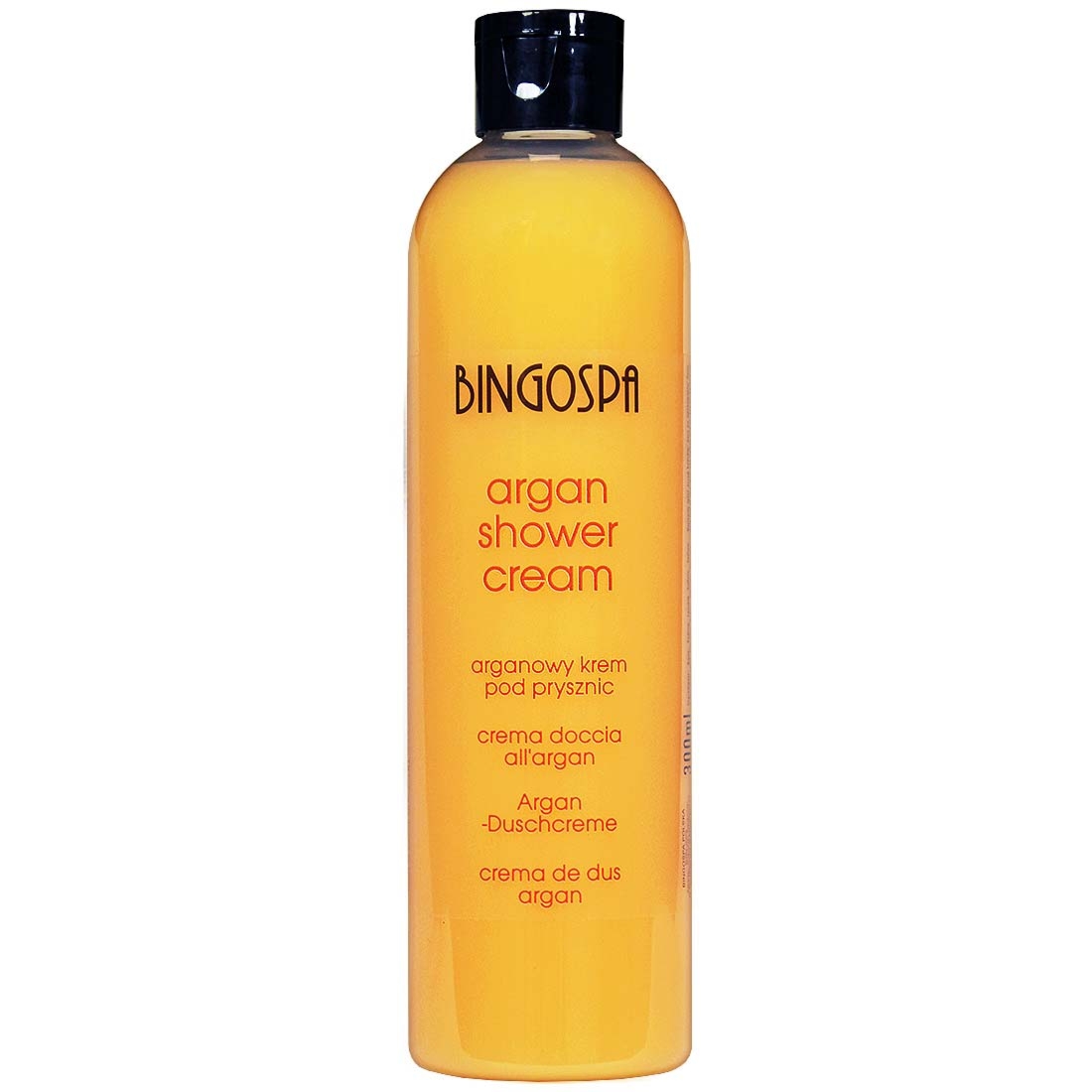 Bingospa Arganowy krem pod prysznic o zapachu brzoskwini BINGOSPA