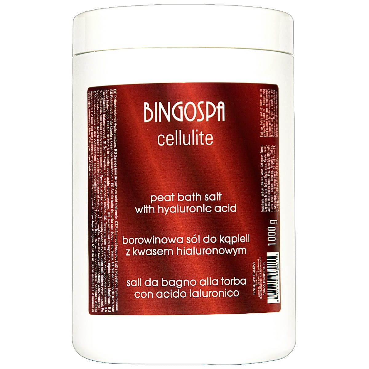 Bingospa Sól borowinowa z kwasem hialuronowym BINGOSPA cellulite