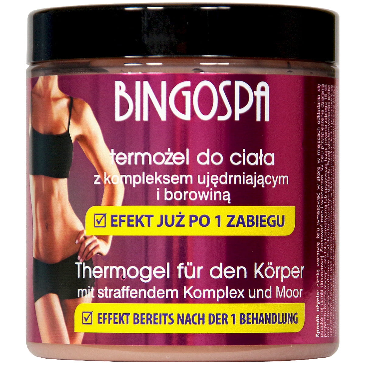 Bingospa Termożel do ciała z kompleksem ujędrniającym i borowiną BINGOSPA slim & strong
