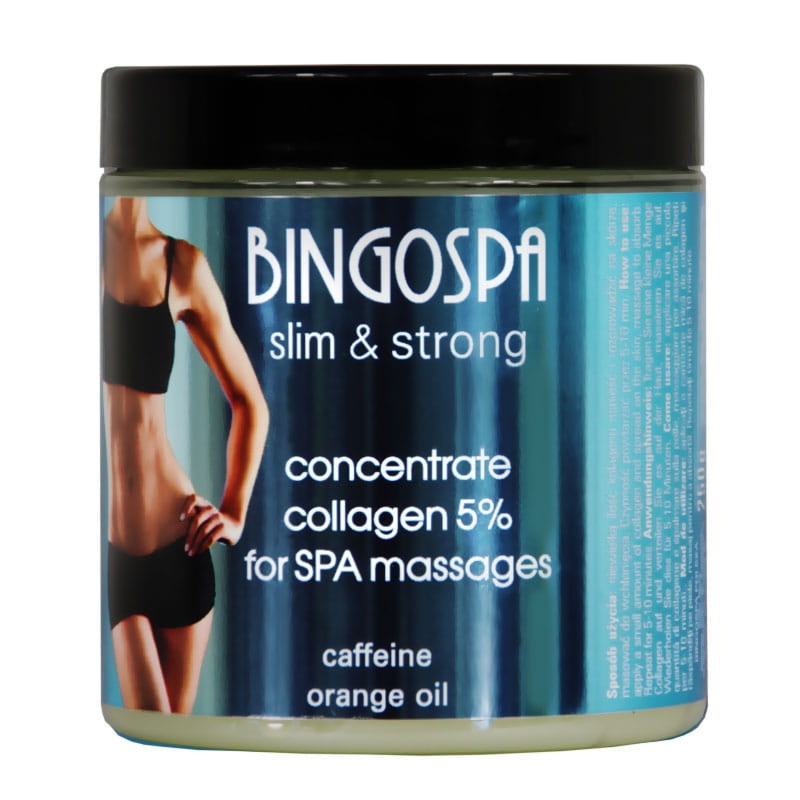 Bingospa Koncentrat kolagen w żelu do masażu SPA z kofeiną i olejkiem pomarańczowym BINGOSPA slim & strong