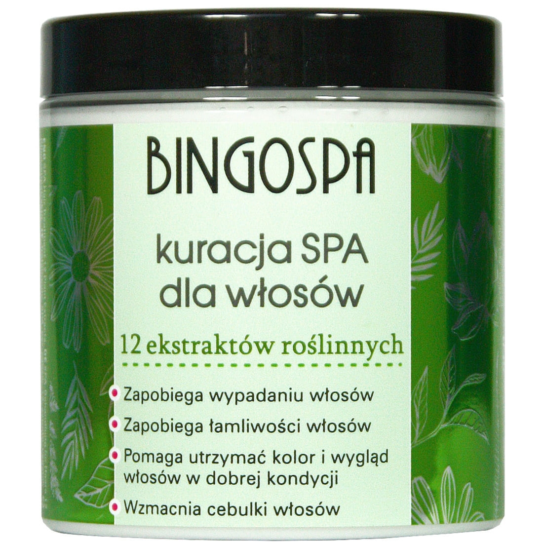 Bingospa NOWOŚĆ Kuracja SPA dla włosów 12 ekstraktów roslinnych