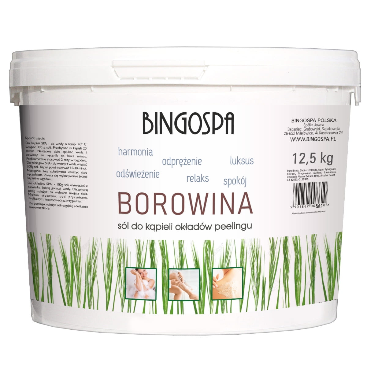 Bingospa Sól borowinowa do kąpieli i okładów 12,5 kg wysyłka gratis
