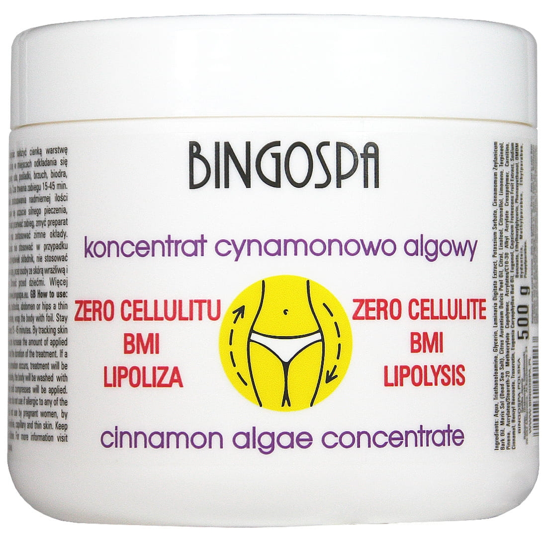 Bingospa ZERO CELLULITU BMI LIPOLIZA Koncentrat cynamonowo - algowy BINGOSPA