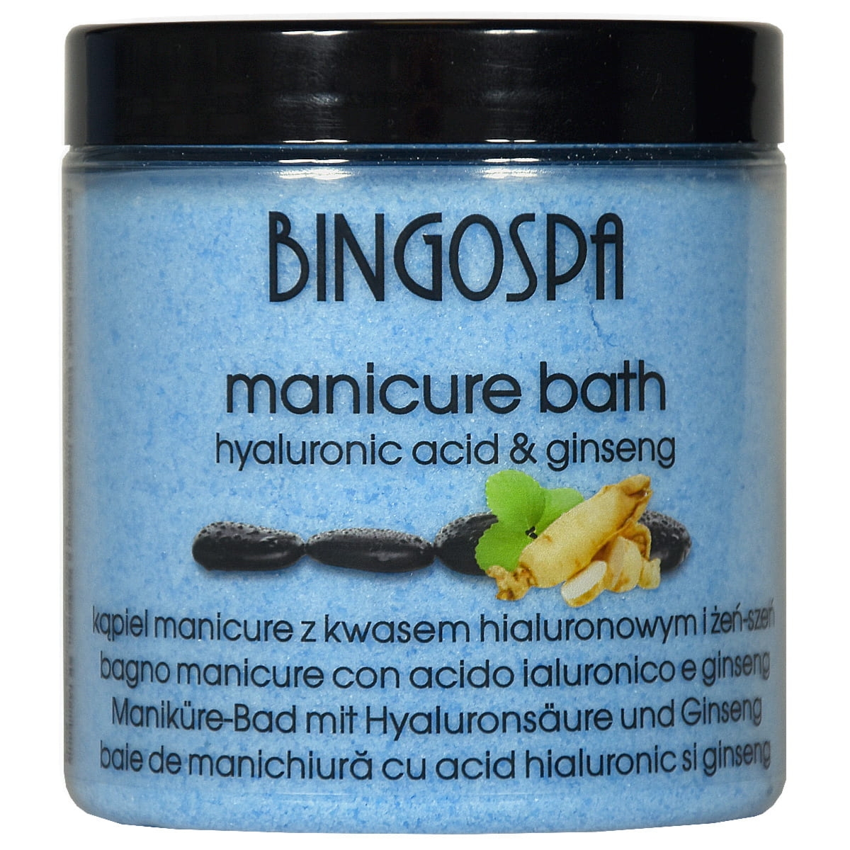 Bingospa Kąpiel manicure do skórek paznokci z kwasem hialuronowym i żeń-szeń BINGOSPA