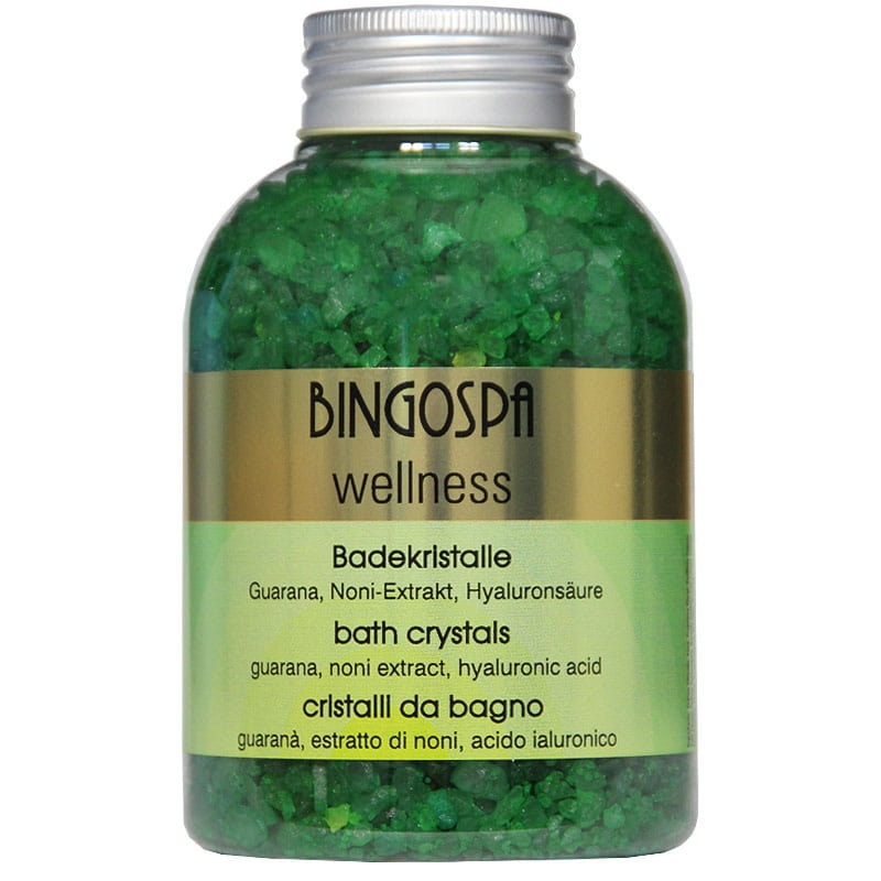 Bingospa Kryształy do kąpieli guarana, ekstrakt z noni, kwas hialuronowy BINGOSPA wellness