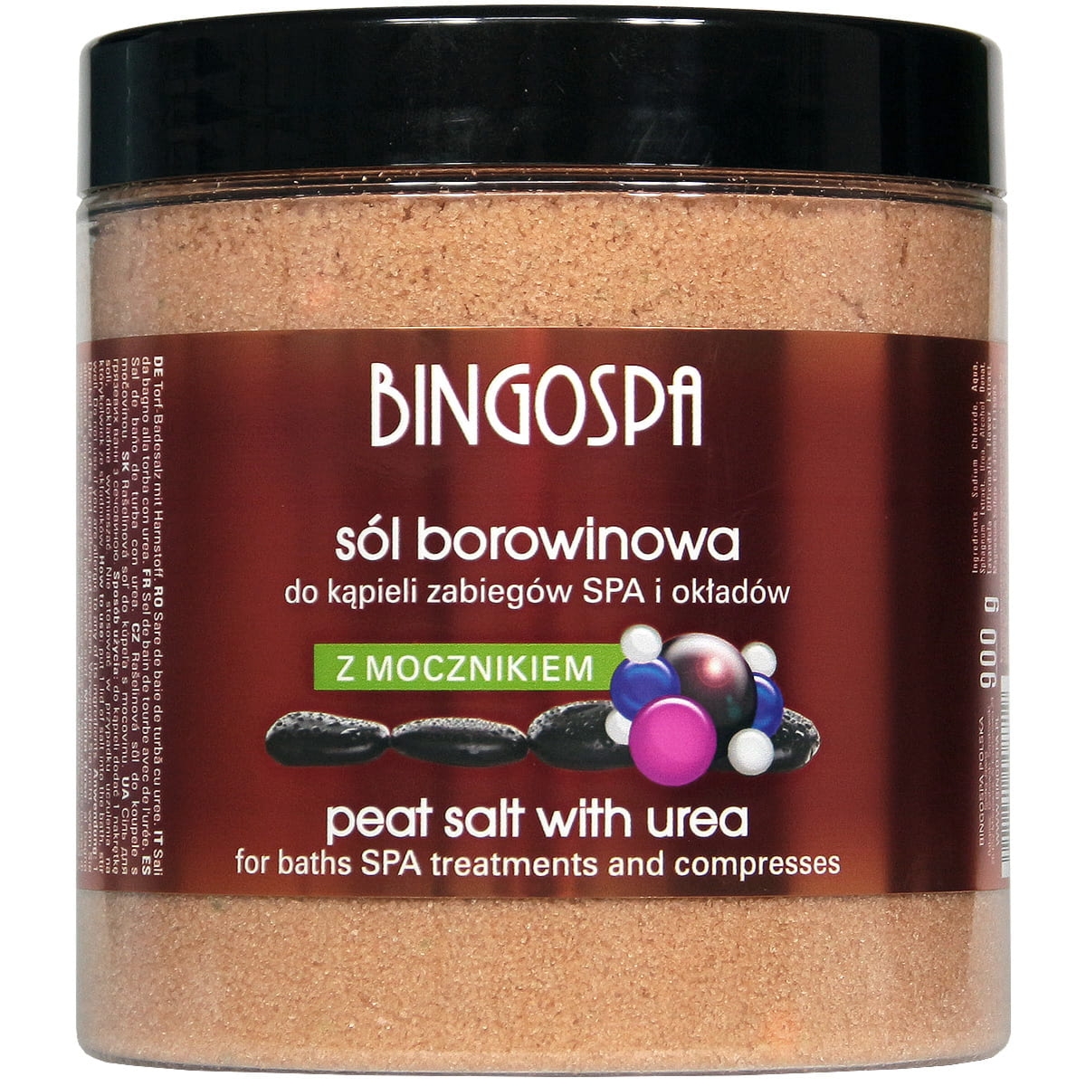 Bingospa Sól borowinowa do kąpieli zabiegów SPA i okładów z mocznikiem