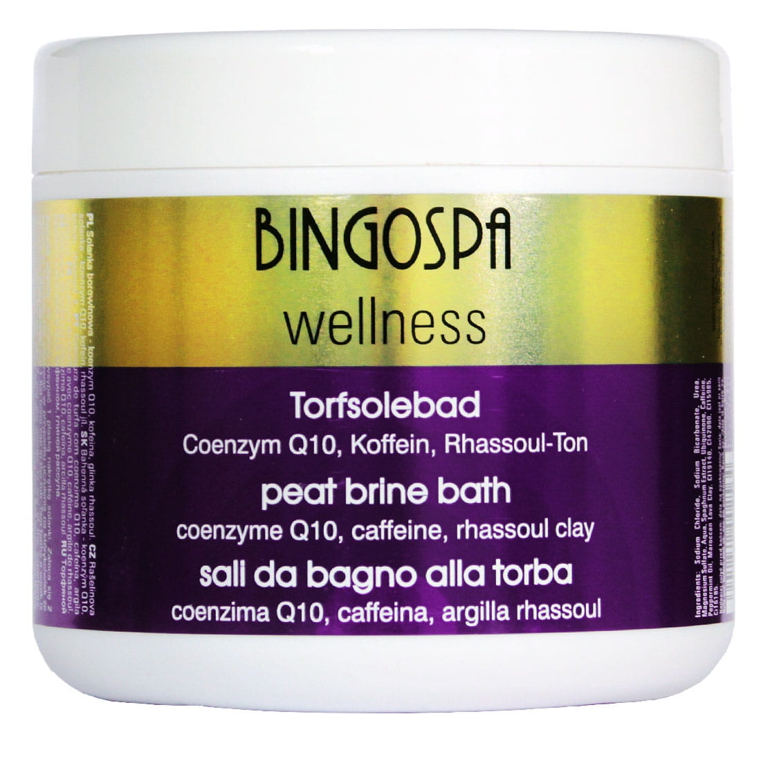 Bingospa Solanka borowinowa z kofeiną, glinką marokańską i koenzymem Q 10 BINGOSPA wellness