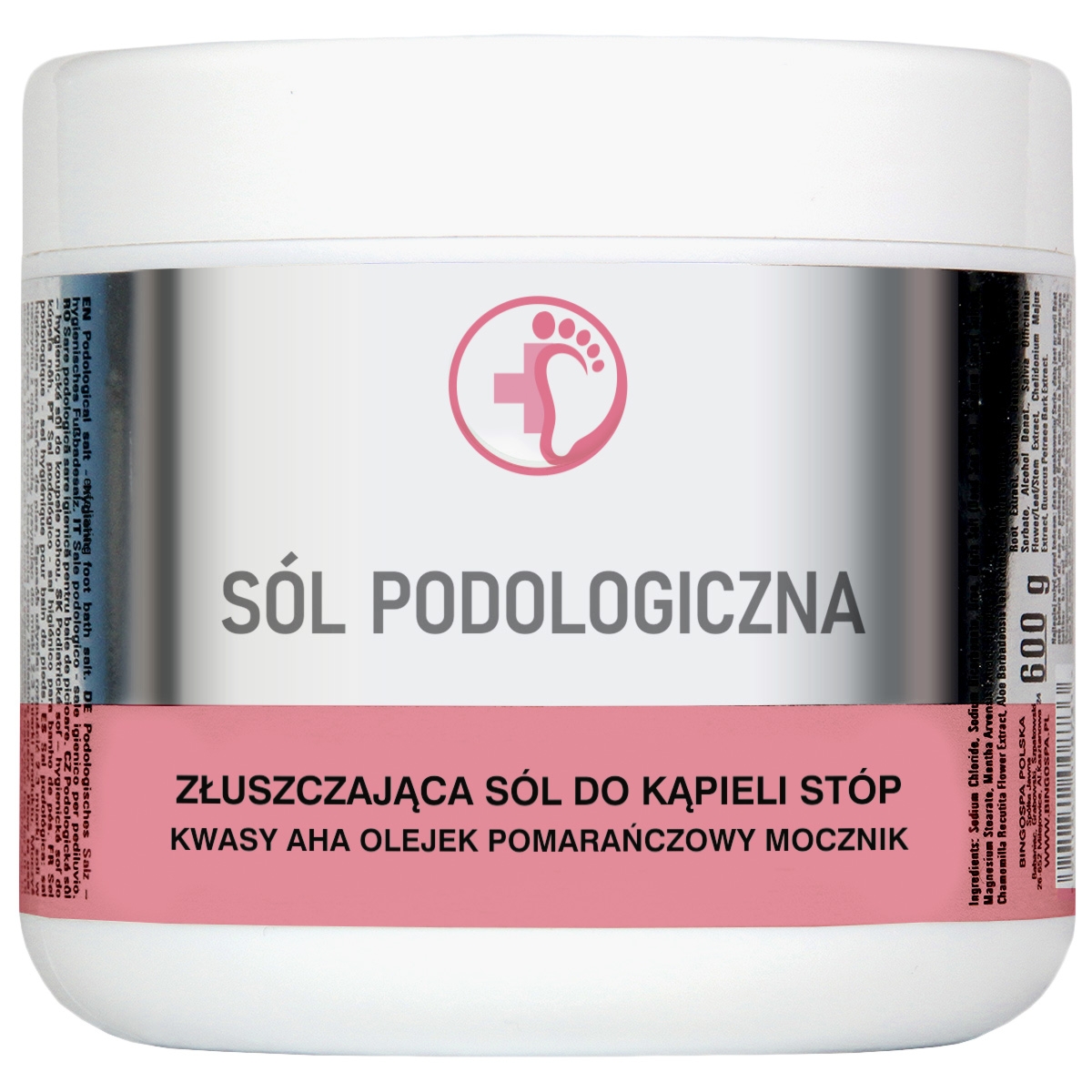 Bingospa Sól podologiczna złuszczająca sól do kąpieli stóp BINGOSPA