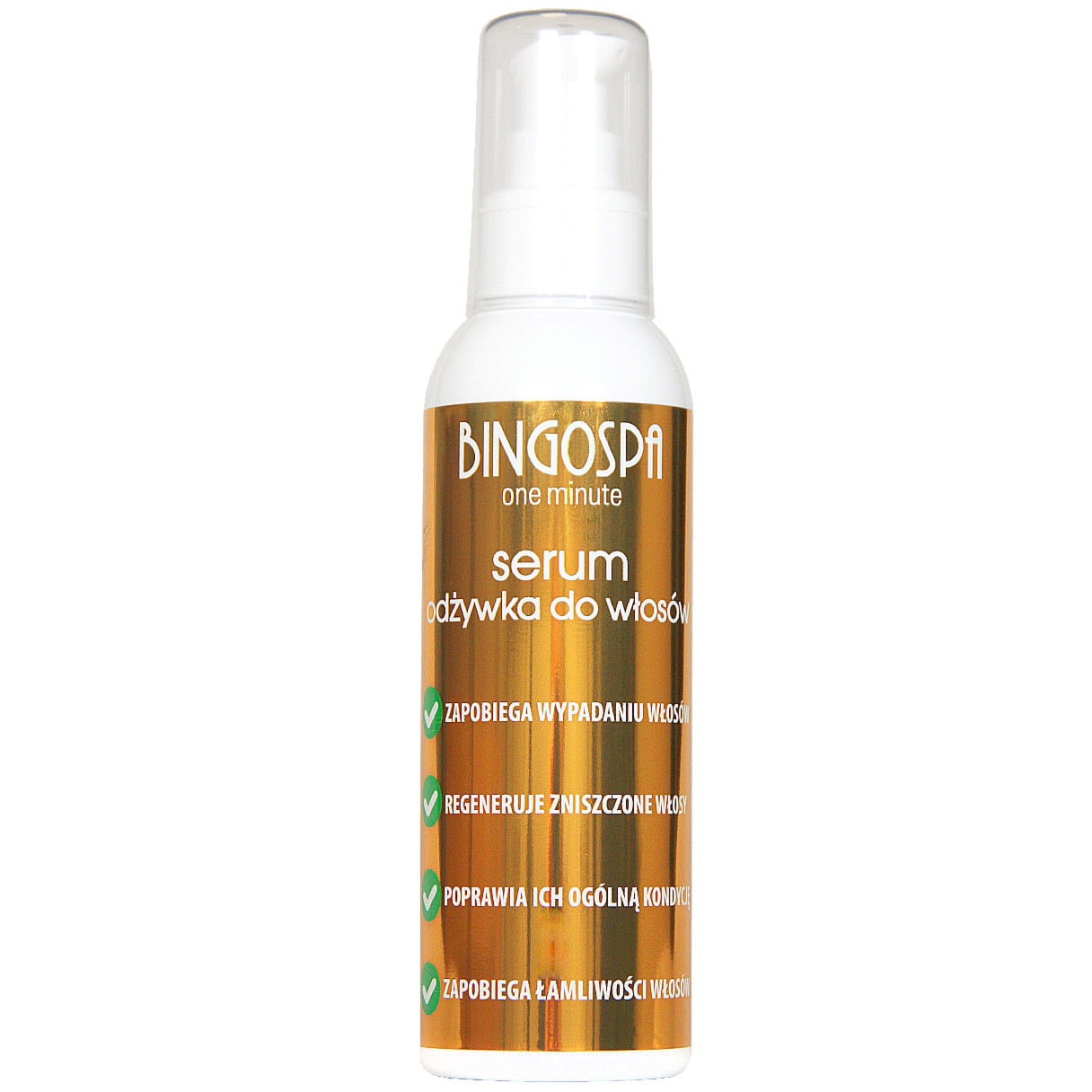 Bingospa REGENERUJE ZNISZCZONE WŁOSY Serum odżywka z olejem arganowym BINGOSPA one minute