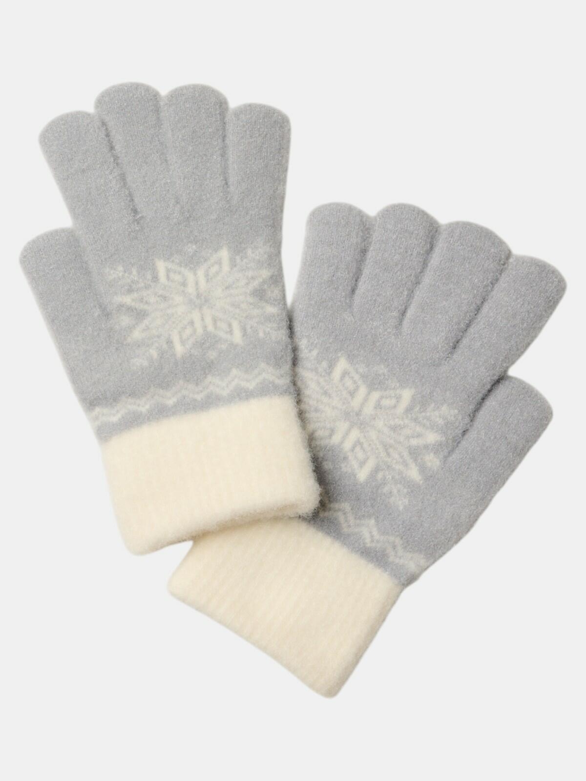 Rękawiczki ze śnieżynką