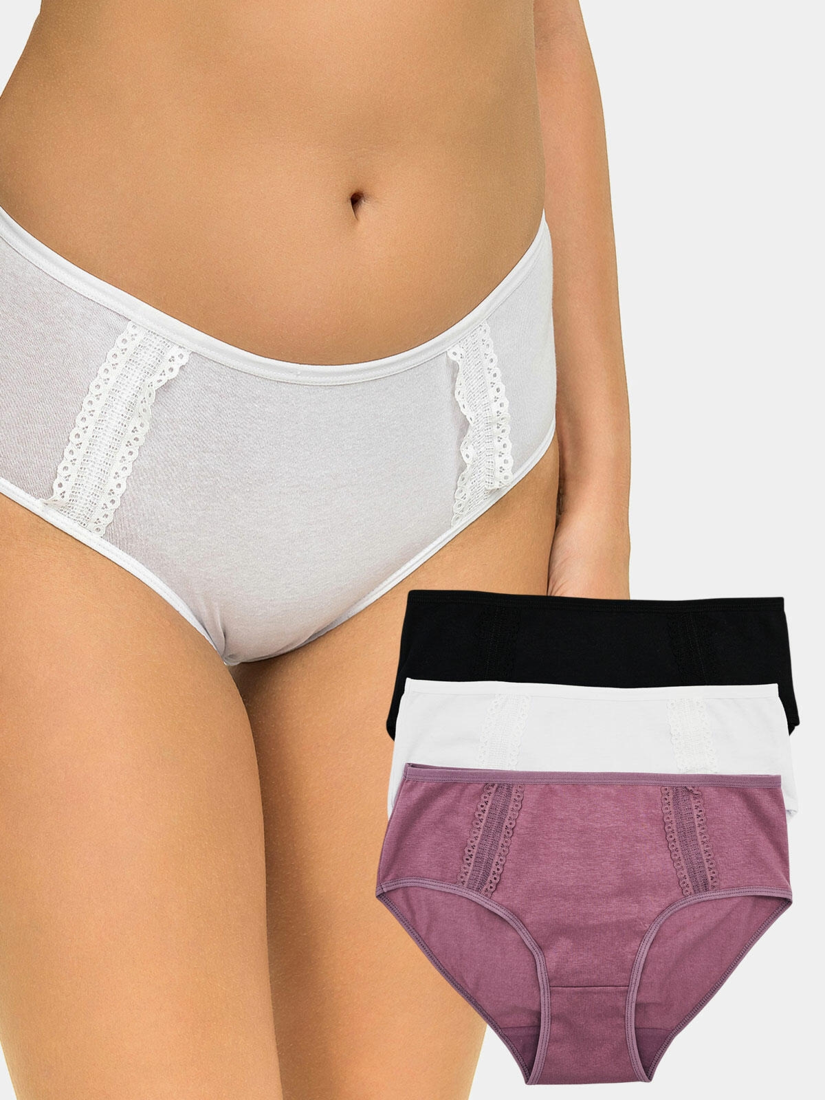 Majtki klasyczne 3-pak XL