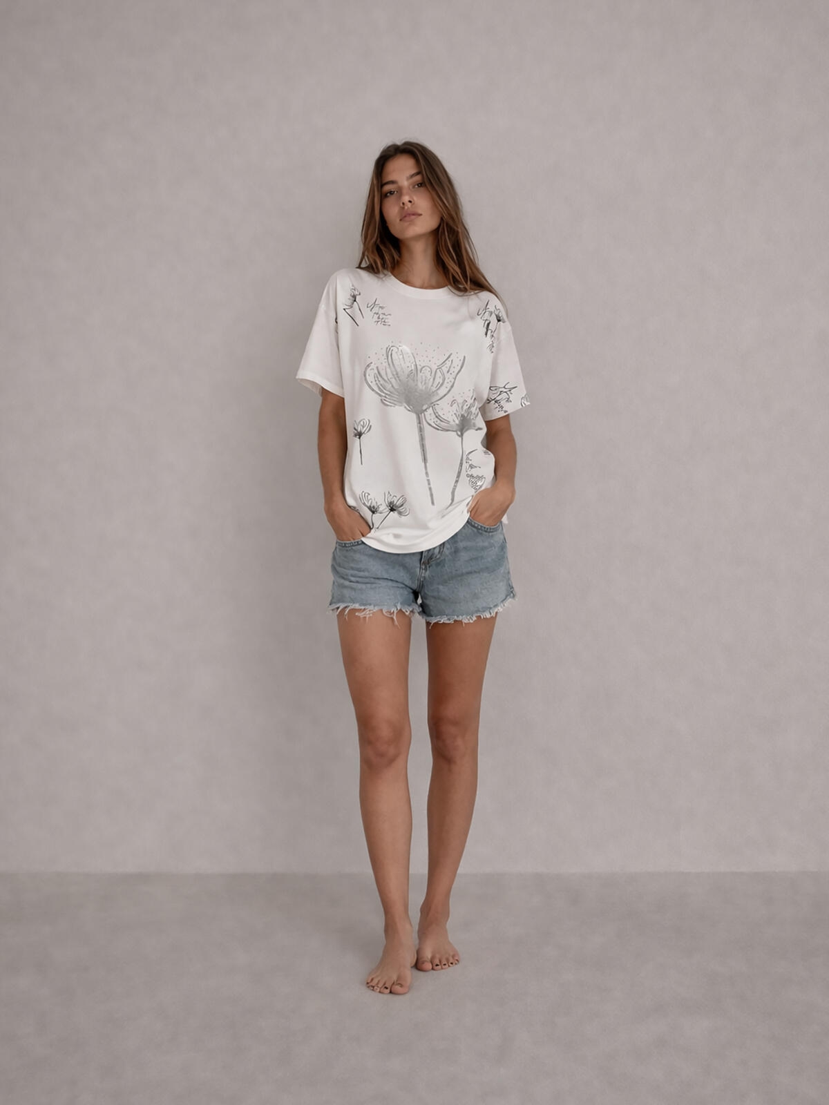 Bluzka bawełniana ze wzorem