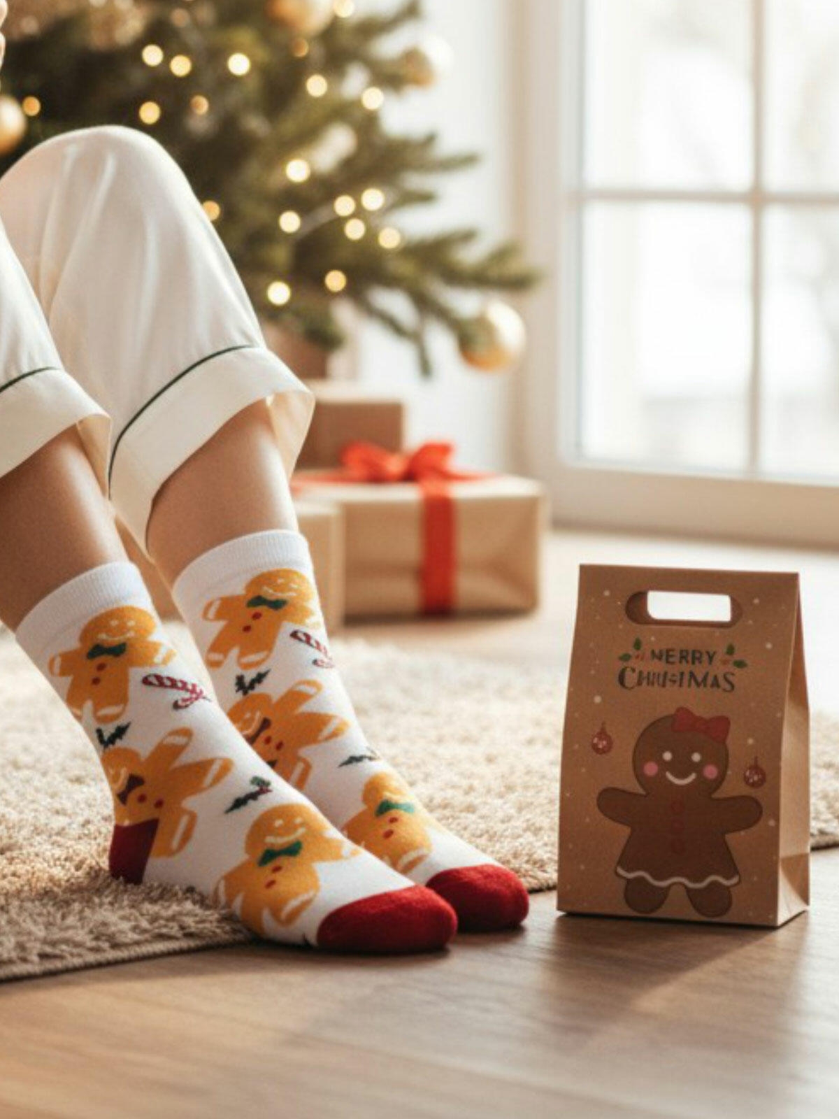 Skarpety świąteczne 35/38 w torebce