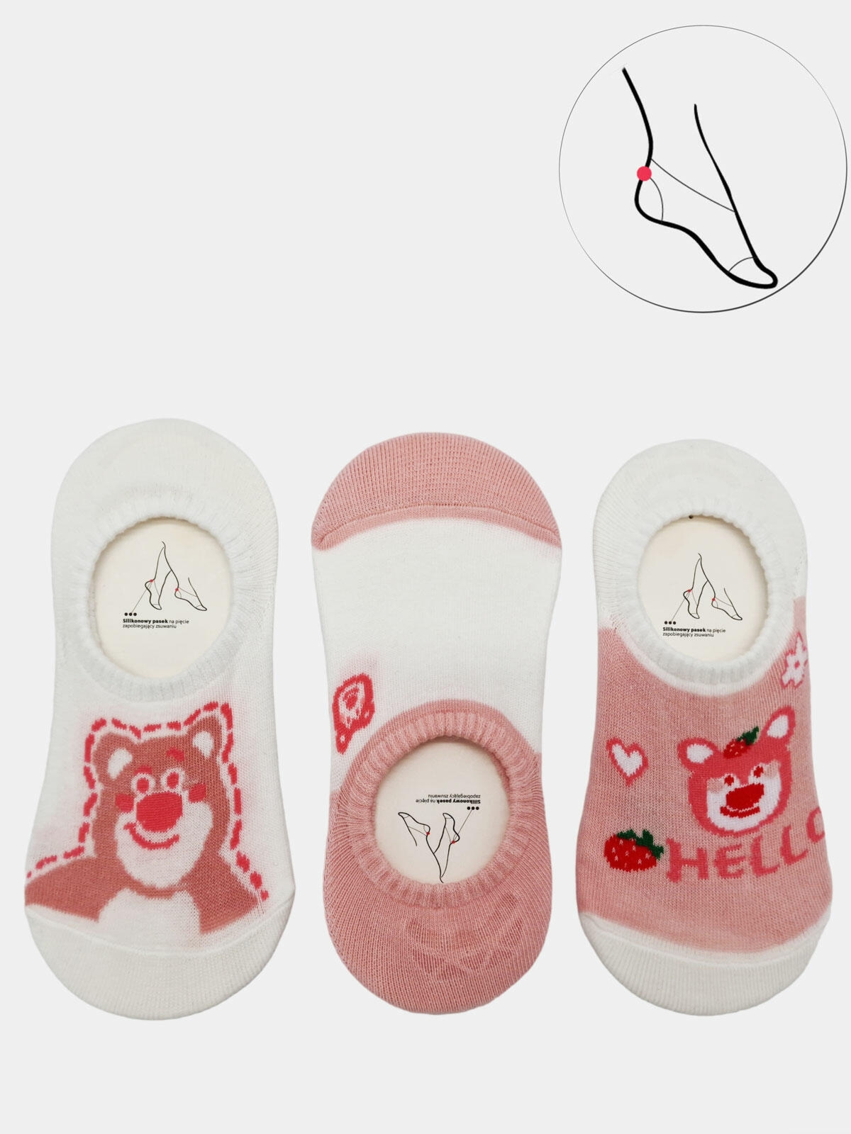 Skarpetki balerinki 3-pak 27-30