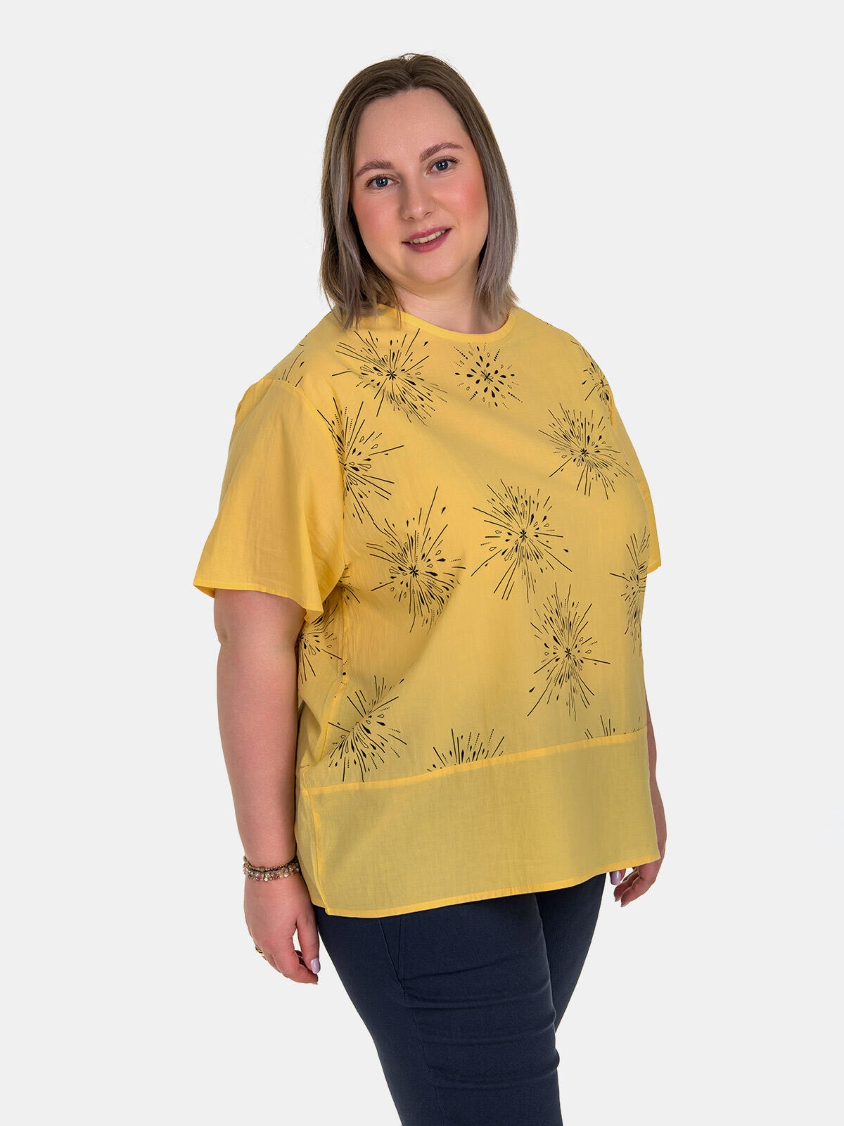 Bluzka bawełniana plus size